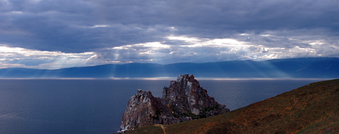 Shamanka Rock on Olkhon